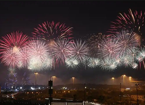 郸城县焰火晚会